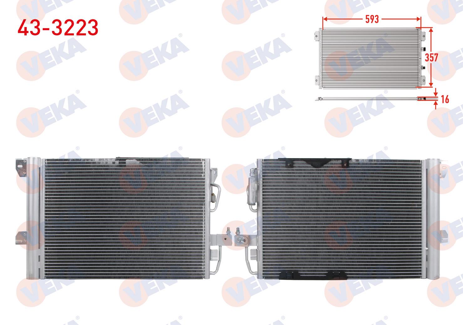 VEKA433223-Klima Radyatörü (Kondenser)