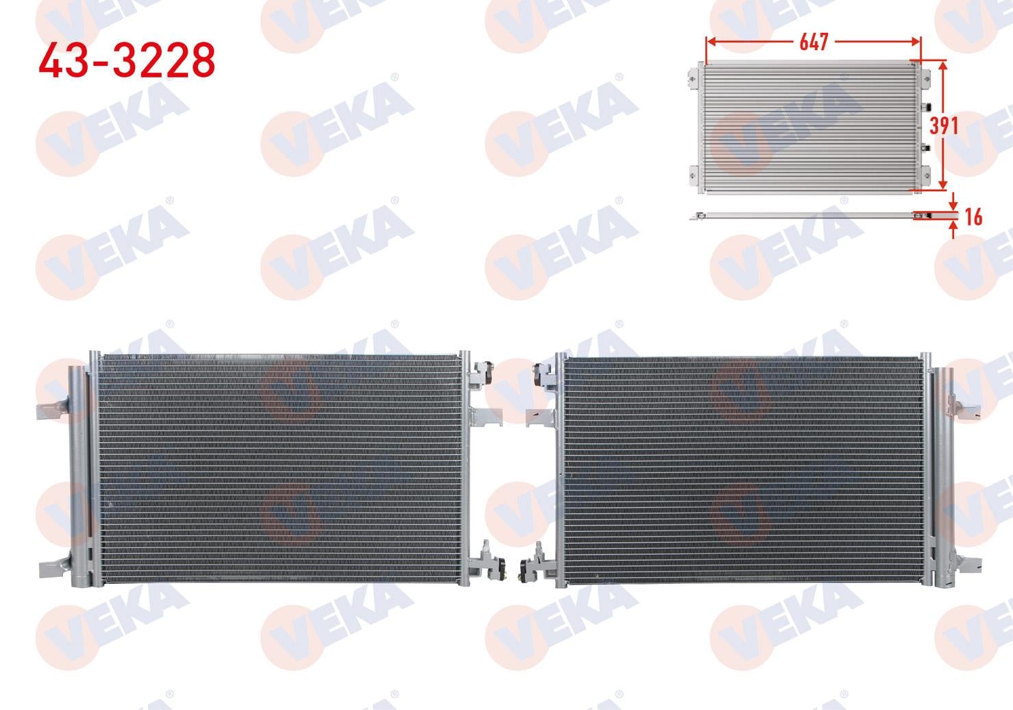 VEKA433228-Klima Radyatörü (Kondenser)