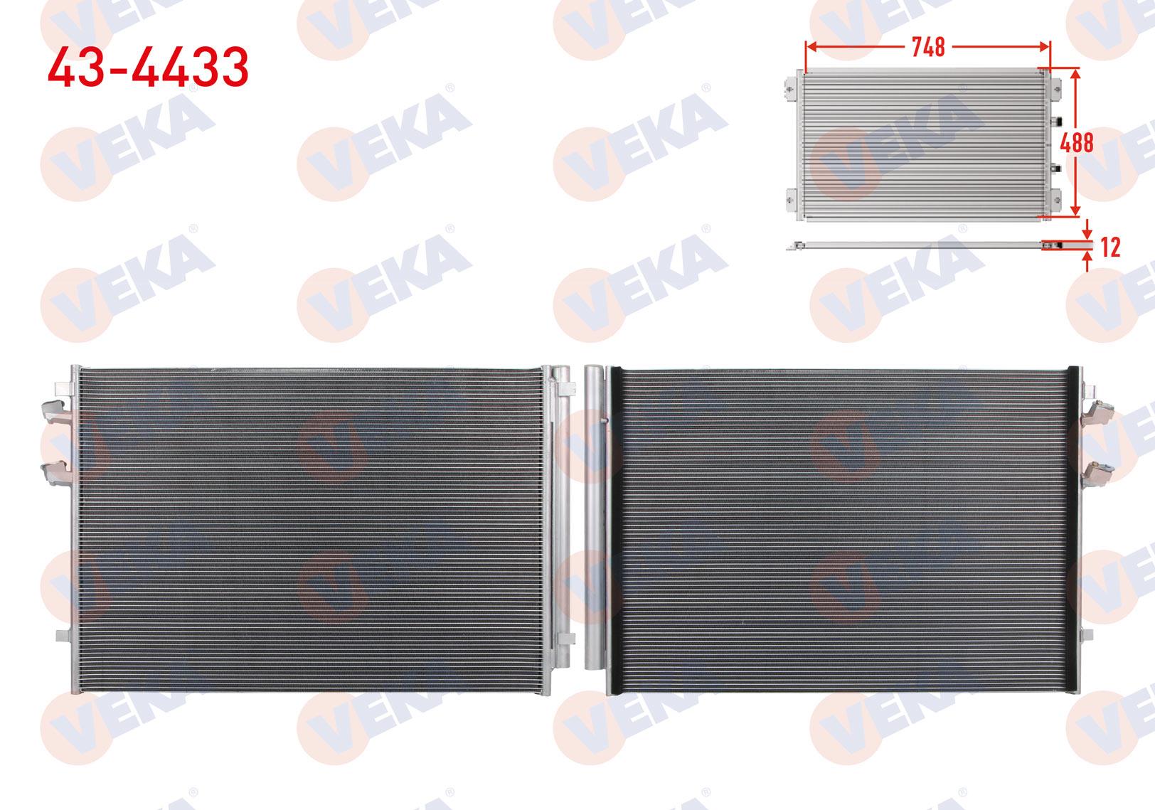 VEKA434433-Klima Radyatörü (Kondenser)