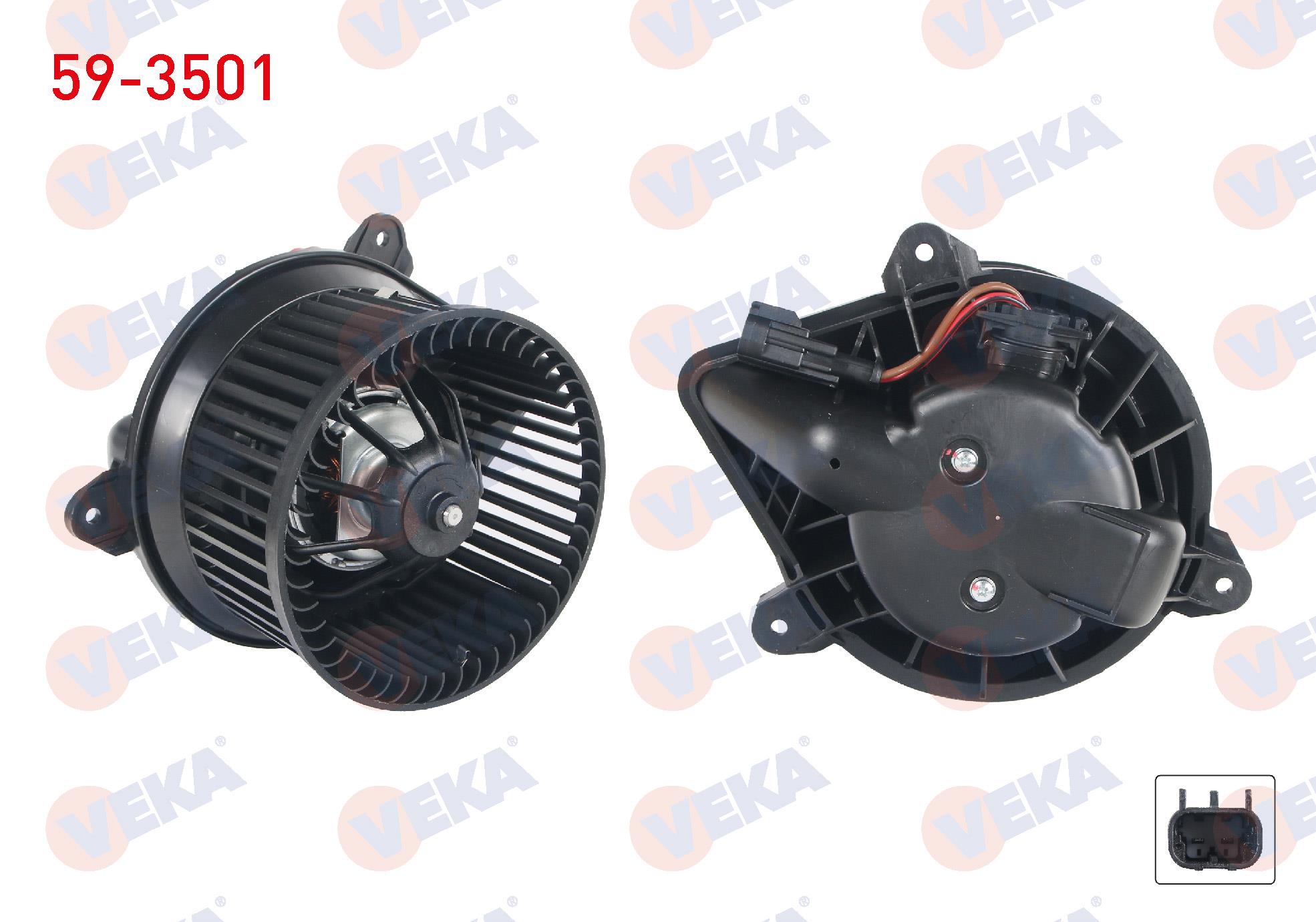 VEKA593501-Kalorifer Motoru