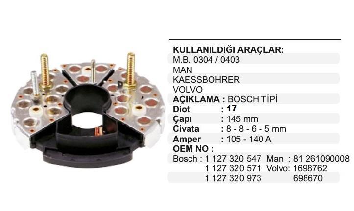 VERTEXVRB0547-Diyot Tablası