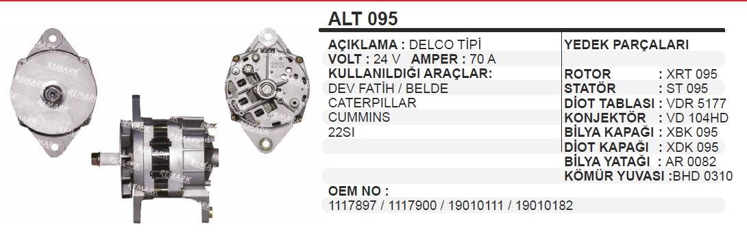 VOLTECHALT095-Alternatör Dinamo