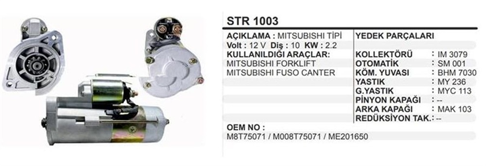 WINWINSTR7030-Marş Motoru - Marş Dinamosu