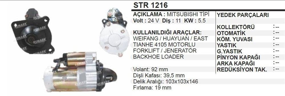 WINWINSTR9422-Marş Motoru - Marş Dinamosu