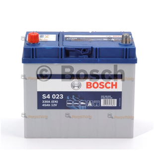 Akü, 12V 45Ah Bosch Akü S4 Ters 0092S40380