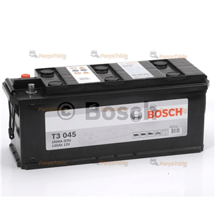 Akü, 12V 135Ah T3 Akü Siyah 0092T30100