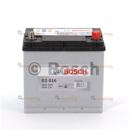 Akü, 12V 45Ah Bosch Akü S3 Düz 0092S30190