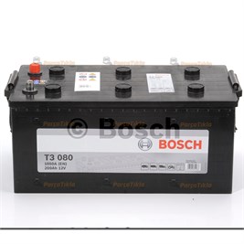 Akü, 12V 200Ah Bosch Akü 0092T30840 Siyah Sulu