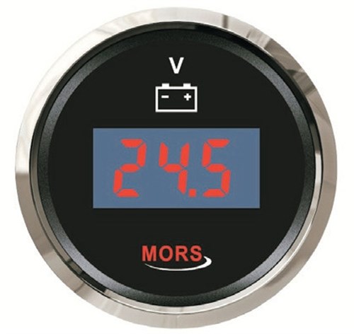 Dijital Voltmetre 12 24V Siyah Mors Sr14850