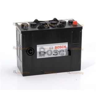 Akü, 12V 125Ah T3 Akü Bosch Siyah Yüksek 0092T30070
