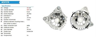 Alternatör Arka Kapak Diyotlu Dacıa Duster Lodgy Renault 18- -yastık Cıkışlarına Dikkat- | Valeo 599176