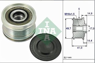Alt.kasnağı 5kan Smart Mercedes Benz Mits 553857 535004510, 535007610, 535010110 | Ina 535010110