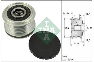 Alt. Kasnağı 6kan Peugeot Boxer Berlingo 2008 208 3008 308ıı 5008ıı 508ı Iı Expert C3 C5 Aircross Jumper Iv Jumpy 1.5hdı Dv5 | Ina 535031710