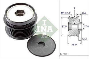 Alt.kasnağı 6kan Chevroke6 Jeep Cherokee Iı 2.5 Crd/ 2.8 Crd 4x4 920720 920615 6 Kanal Denso 920720 225b3 | Ina 535017410