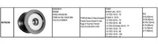 Alt.kasnağı 6kan Focus Fiesta (ford Cmax Fıesta 4 Focus 3 Kuga 2 Transit Connect Courıer 1.5-1.6-2.0tdci) (535023610 Wai 94280 | Gmp 4670236
