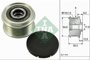 Alt.kasnağı 6kan Hyundai İx35 Santa Fe 2.0-2.2 Crdi Sorento Sportage Jaguar Xf Range Rover Denso F-580053 | Ina 535026310