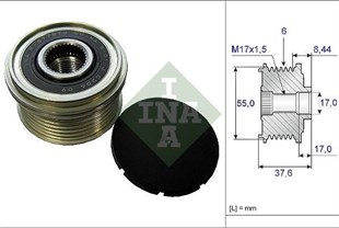 Alt.kasnağı 6kan Mazda Subaru Chrysler Sebring F577572 | Ina 535024610
