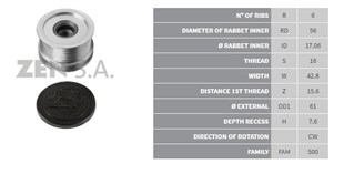 Alt.kasnağı 6kan Mercedes Sprinter C-e-g-s Class | Ina 535001310