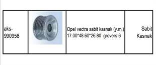 Alt.kasnağı 6kan Opel Vectra Sabit Kasnak Ym | Gmp 990958