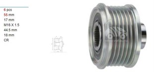 Alt.kasnağı 6kan Renault Clio 2 Logan Sandero 550379 | Ith Ksn11410