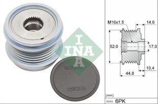 Alt.kasnağı 6kan Vw Golf 7 Audı > A3 , A4 , Q3 , Seat > Alhambra , Ateca , Ibıza V , Leon , Skoda > Karoq , Kodıaq , Octavıa | Ina 535034310