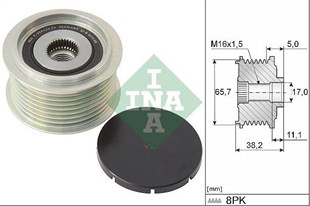 Alt.kasnağı 8kan Man Tga 04->, Tgs 07->, Tgx 07-> | Ina 535027410