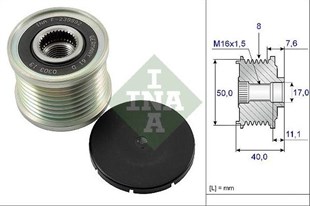 Alt.kasnağı 8kan Mercedes X164 09-12 W211 06-08 W221 09-13 W164 09-11 | Ina 535011910