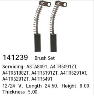 Alt.şarj Kömürü Mıtsubıshı Tip 5x8x24 Scanıa,renault Truck(cgf032141239 | Cargo 141239