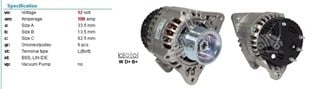 Alternatör 12v 100ah Newholland Iskra Backhoe Loader 2003 New Holland Tm120 Tm130 2002 Tv140 (ıa1019 11203042) 11203087 | Iskra 11203087