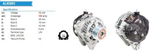Alternatör 12v 100ah Toyota Auris Corolla Verso Yarıs Ractıs 1.4 D-4d (104211-3000) | Orjrev 1042113000