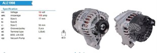 Alternatör 12v 105ah 1,2 Palio Linea Punto | Opar 52003533