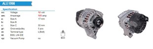 Alternatör 12v 105ah Fiat Punto Linea Bravo Stilo İdea Marelli Tip | Wutse Alt24019