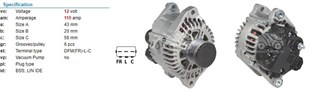 Alternatör 12v 110ah Hyundai Tuscon Kia Sporte | Orj Korea373002g400
