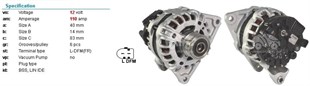 Alternatör 12v 110ah İveco Daily Jumper Ducato Multijet-kasnaksız- | Bosch F000bl0706