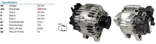 Alternatör 12v 120ah Valeo Tip Ford Cmax Fiesta Focus Ford Mondeo Tourneo Volvo | Fomoco Et7610300aan