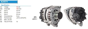 Alternatör 12v 130ah Opel Astra J 1.4 Turbo 12- | Wutse Alt11399
