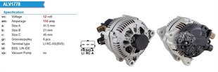 Alternatör 12v 150ah Ford Fiesta Focus Mazda 2 Volvo | Wutse Alt23821
