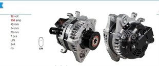 Alternatör 12v 150ah Honda Cıvıc Ix Crv Lın Uçlu Tek Fıslı Dan1326 Dan1122 | Denso Dan1122