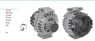 Alternatör 12v 250ah Mercedes-benz Sprinter 2500/3500 2,1 L Om 646 Cdı L4 Cg25s025 | Pluslıne Cg25s025