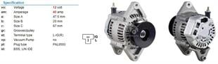 Alternatör 12V 40Ah Toyota Forklift Suzuki Cary Carry Toyota Forklıft İş Makinası | Wınwın Alt971