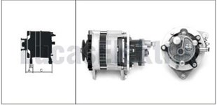 Alternatör 12v 55ah Bmc Levent V.pompalı 8mm Cıvatalı İkili Ayak (bilezikli) A127 | Lucas 61920162