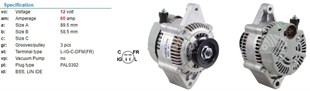 Alternatör 12v 60ah 4fişli Honda Crx 1988 1989 1990 1991 Altema3528 | Bypart Ema3528