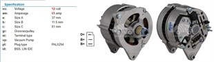 Alternatör 12v 65ah Mf Massey Ferguson Doç Jcb Genel Maksat Forklift Yükleyici Jcb Perkins Kepçe Luc24202 | Lucas 24202