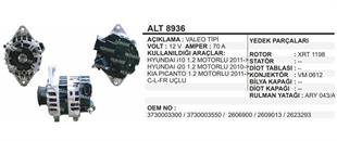 Alternatör 12V 70AH Hyundai İ10 İ20 Kia Picanto 3730003300 3730003550 | REMARK ALT8936