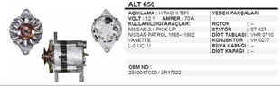 Alternatör 12v 70ah Nissan 2,4 Pikap Nıssan Patrol Vanetta Forklift Clark Forklift Alt650 | Dodo Alt650