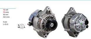 Alternatör 12v 70ah Toyota Corolla 1,3/1,6 Yuvarlak Soket 3fiş | Ithal T2706062010
