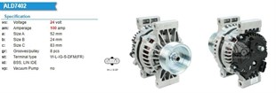 Alternatör 24v 100ah Mercedes Benz Arocs Axor Actros Ym1840 1841 1842 1844 1836 2632 2642 3232 3242 3346 415 | Wutse Alt8761