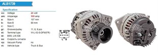 Alternatör 24v 110ah Man Mercedes Actros 11209607 Ia9455 012465500951 26101724651 261017270 | Mahle Mg794
