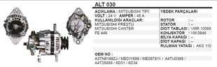 Alternatör 24v 45ah Mıtsubıshı Canter Fe449 Prestij Alt030 | Wınwın Alt030