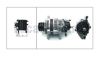 Alternatör 24v 50ah Isuzu Nkr 3kanal | Lucas Lea0652
